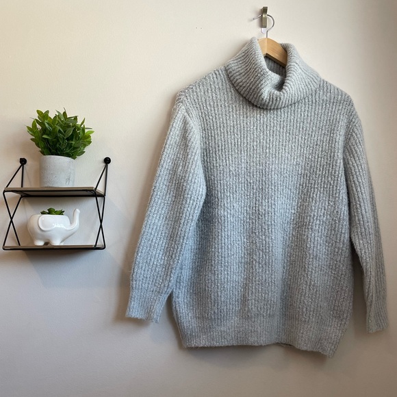 Streetwear Society oversized turtleneck- Gray - S/M - Picture 1 of 3